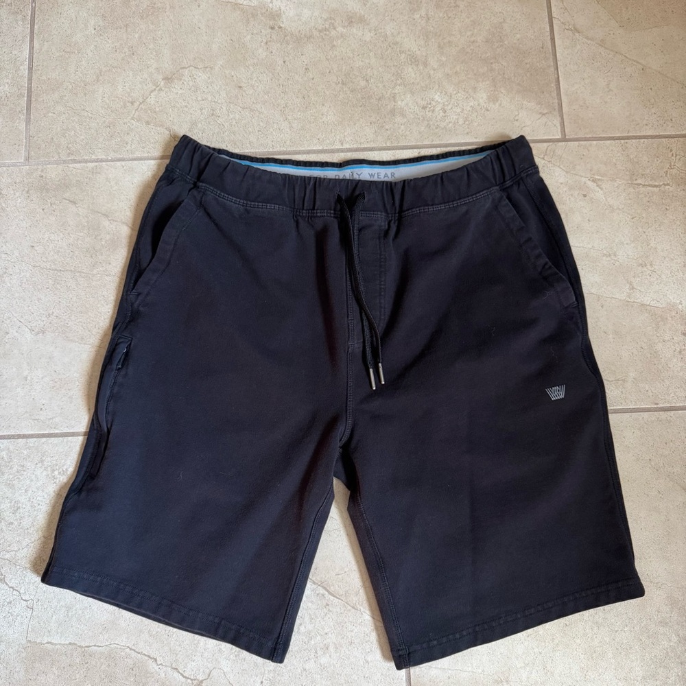 Mack Weldon Men's Black Drawstring Shorts